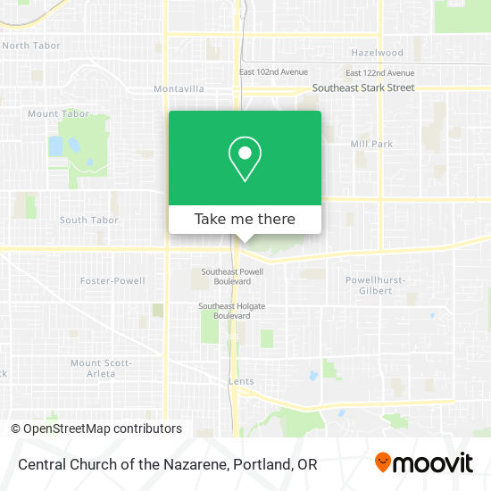 Mapa de Central Church of the Nazarene