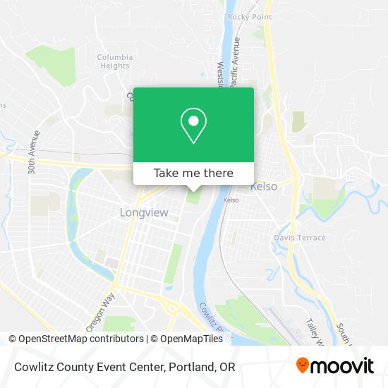 Cowlitz County Event Center map