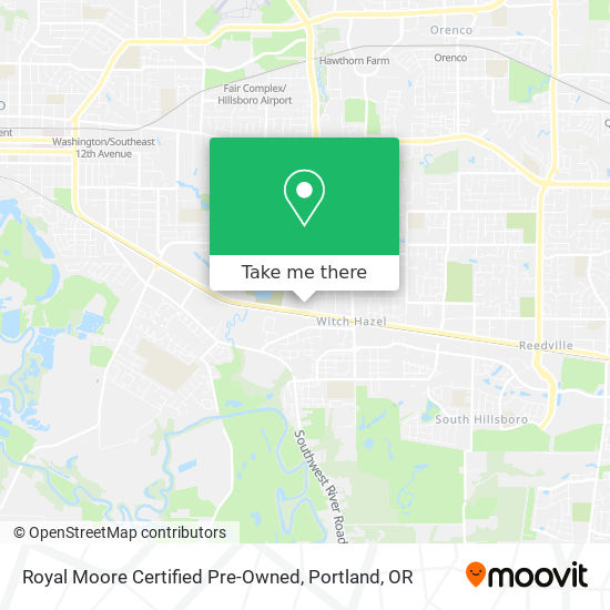 Mapa de Royal Moore Certified Pre-Owned