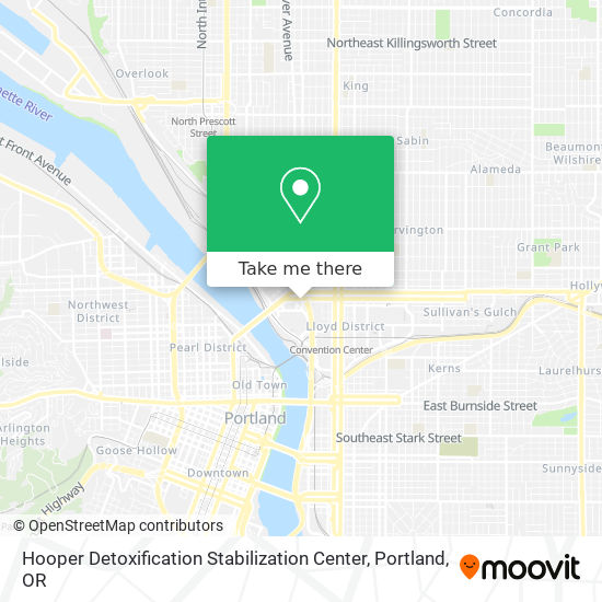 Mapa de Hooper Detoxification Stabilization Center