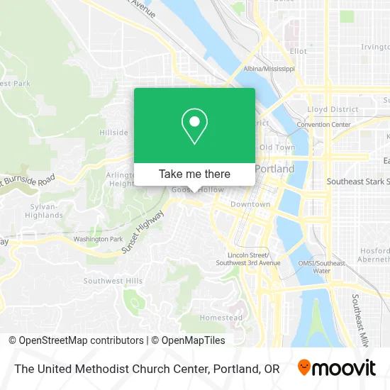 The United Methodist Church Center map