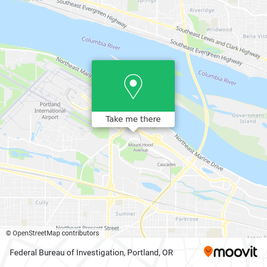 Federal Bureau of Investigation map