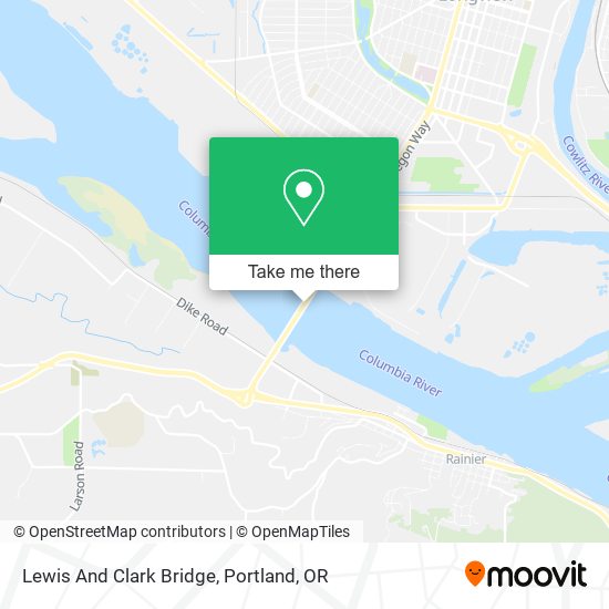 Lewis And Clark Bridge map