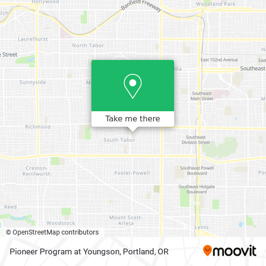 Pioneer Program at Youngson map