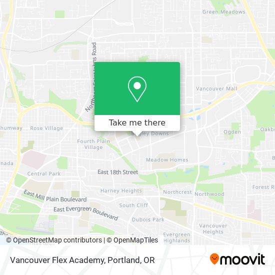 Mapa de Vancouver Flex Academy