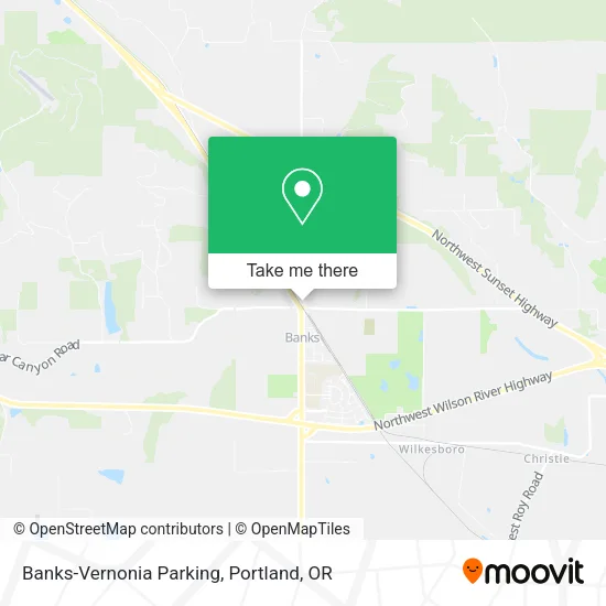 Banks-Vernonia Parking map
