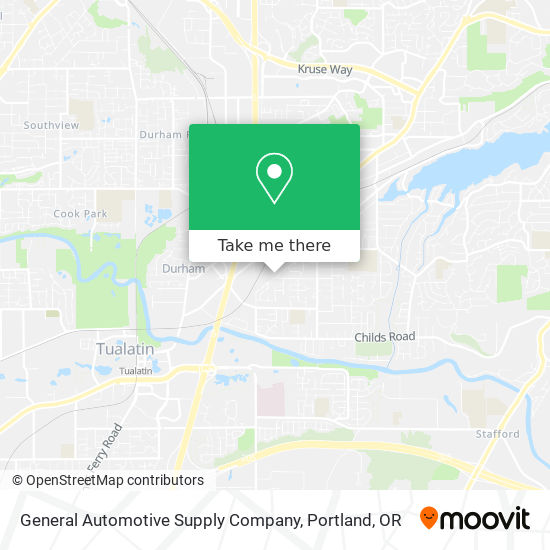 Mapa de General Automotive Supply Company