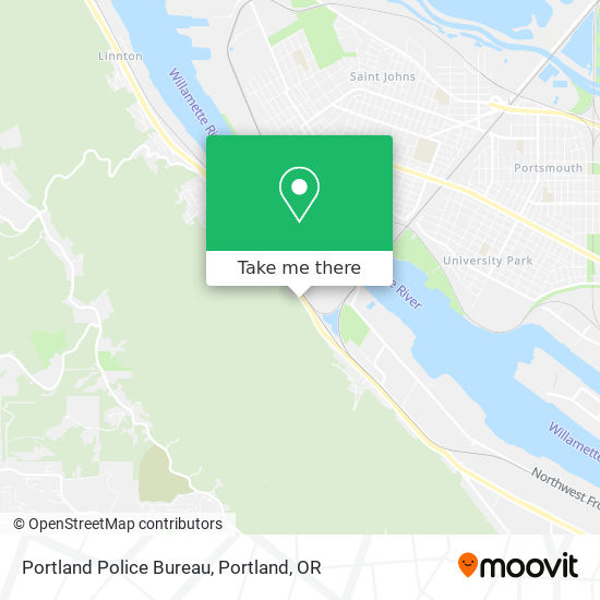 Portland Police Bureau map