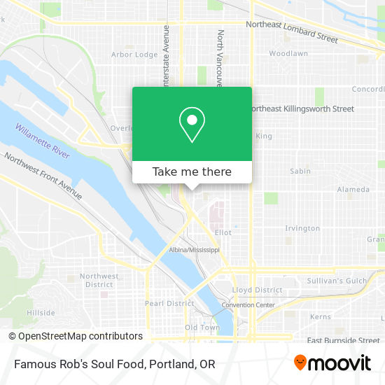 Famous Rob's Soul Food map