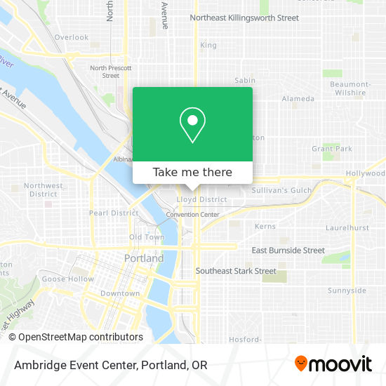 Ambridge Event Center map