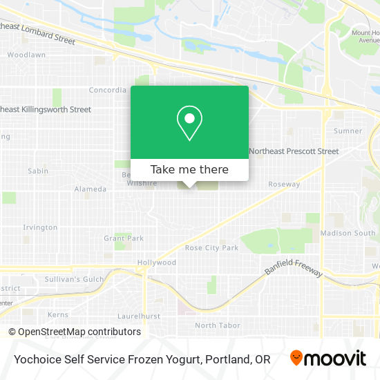 Yochoice Self Service Frozen Yogurt map