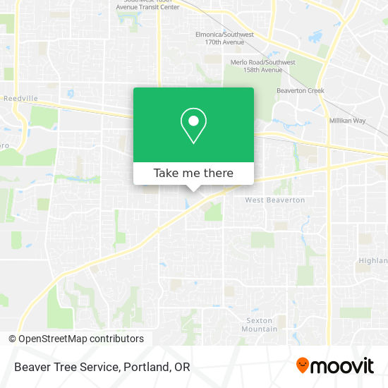 Mapa de Beaver Tree Service