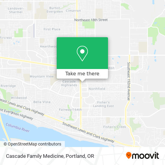 Cascade Family Medicine map