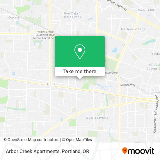 Mapa de Arbor Creek Apartments