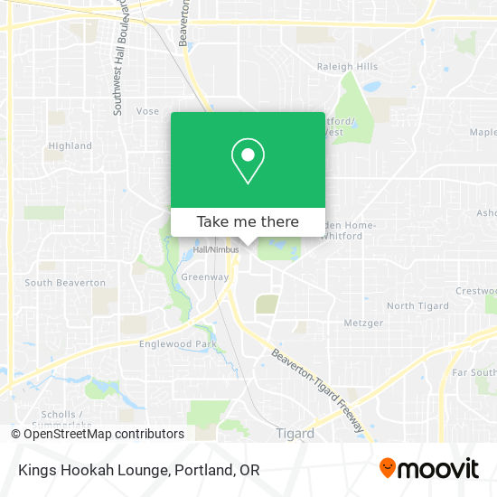 Mapa de Kings Hookah Lounge