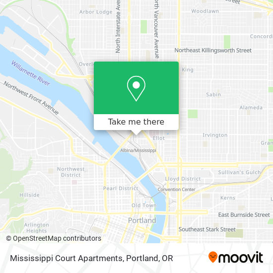 Mississippi Court Apartments map