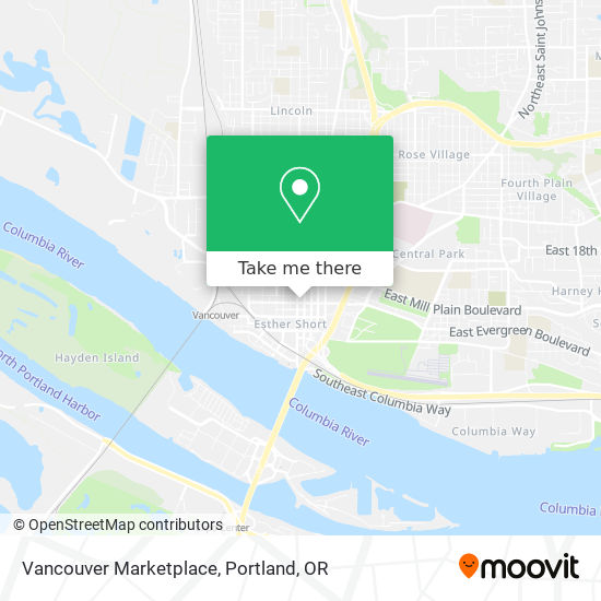 Mapa de Vancouver Marketplace