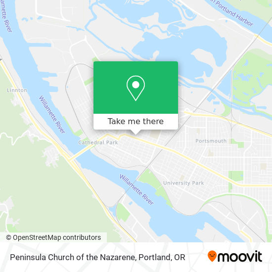 Peninsula Church of the Nazarene map