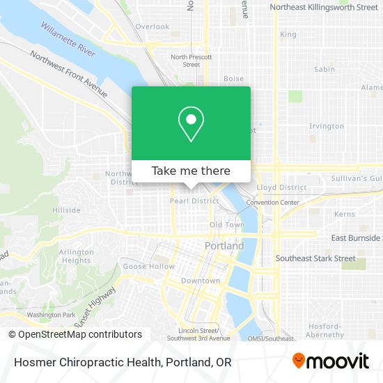 Hosmer Chiropractic Health map