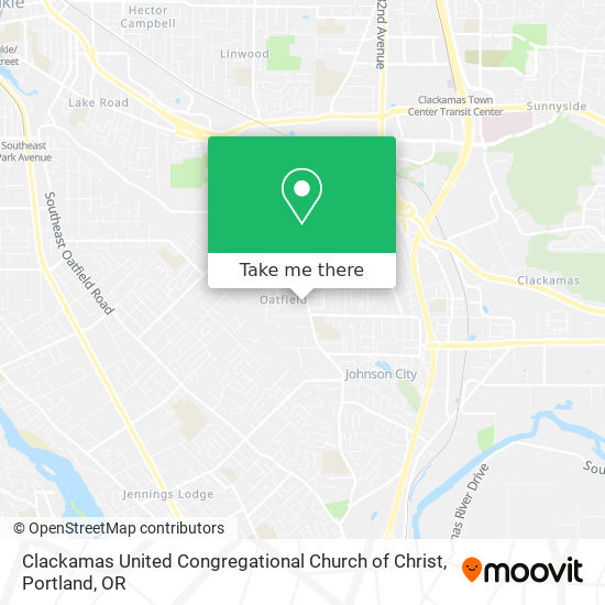 Mapa de Clackamas United Congregational Church of Christ