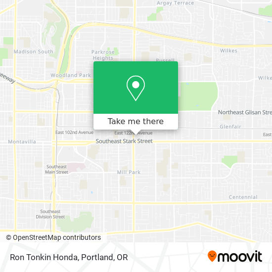 Ron Tonkin Honda map