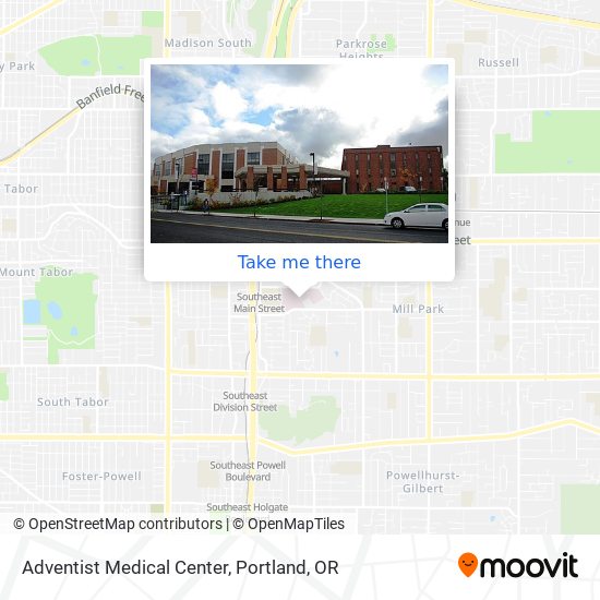 Adventist Medical Center map