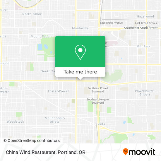 China Wind Restaurant map