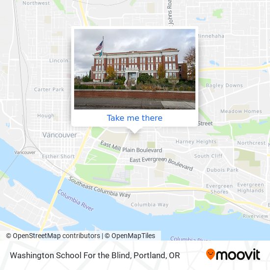 Washington School For the Blind map
