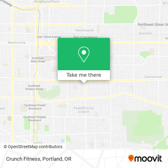 Crunch Fitness map