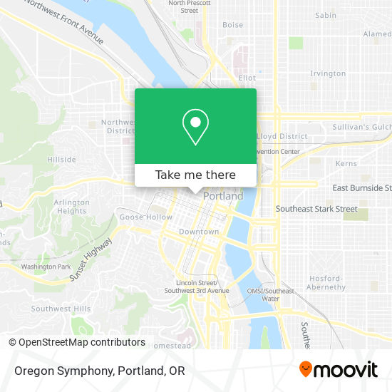 Mapa de Oregon Symphony