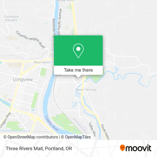 Mapa de Three Rivers Mall