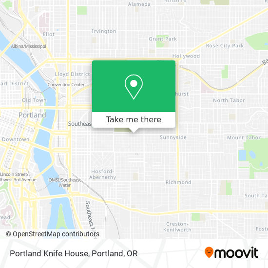 Mapa de Portland Knife House