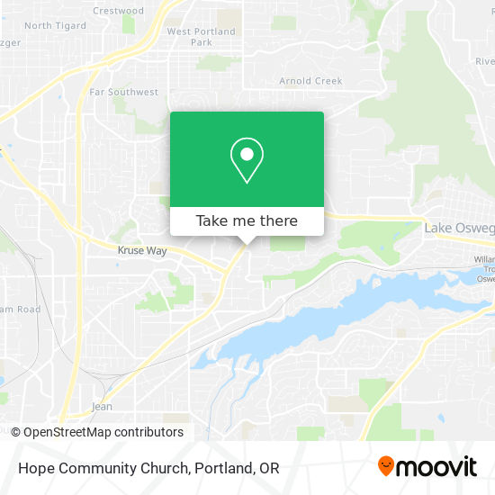 Hope Community Church map