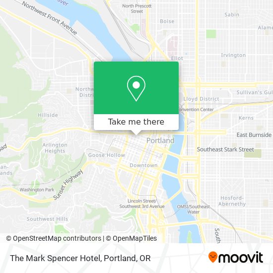 The Mark Spencer Hotel map