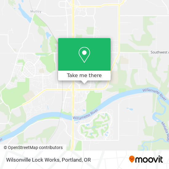 Mapa de Wilsonville Lock Works