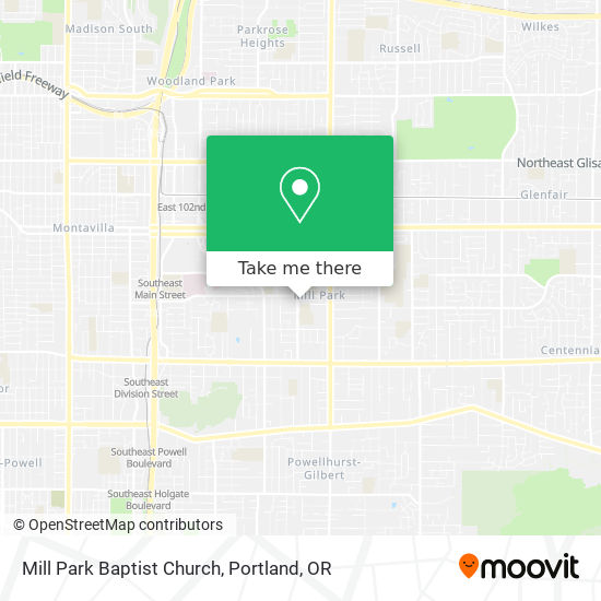 Mill Park Baptist Church map