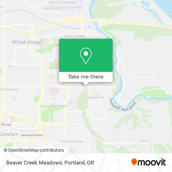 Mapa de Beaver Creek Meadows
