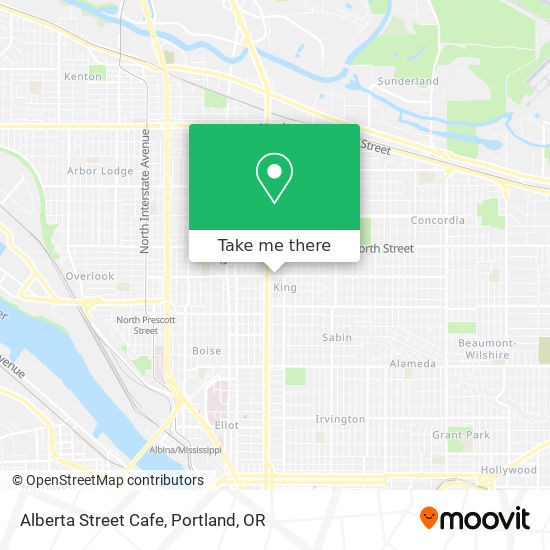 Mapa de Alberta Street Cafe