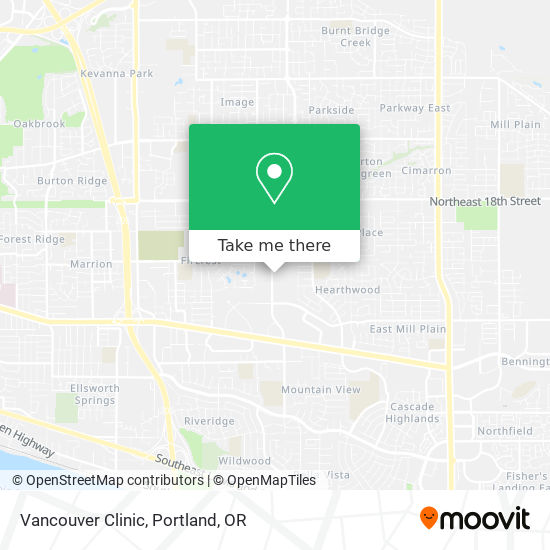 Mapa de Vancouver Clinic