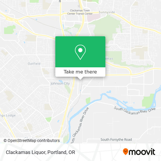 Clackamas Liquor map