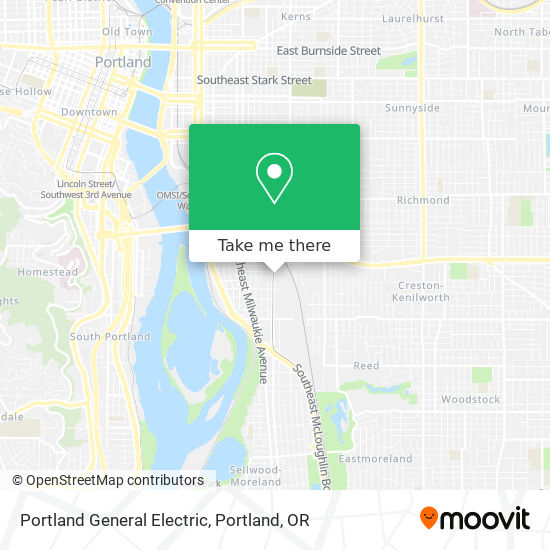 Portland General Electric map