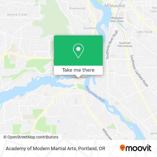 Academy of Modern Martial Arts map