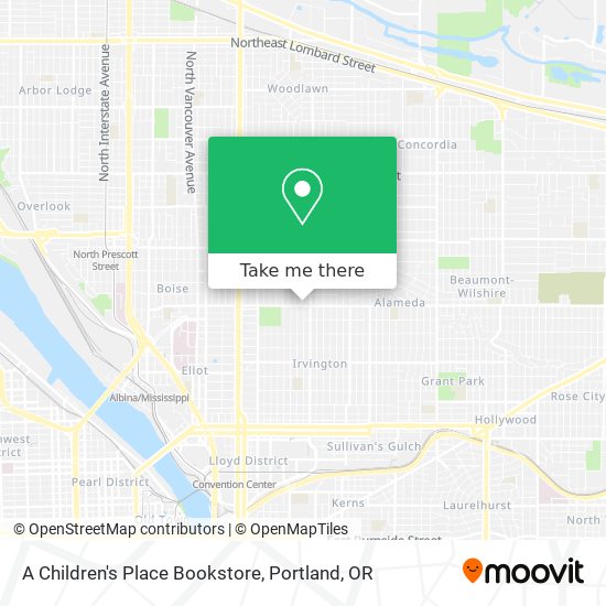 Mapa de A Children's Place Bookstore