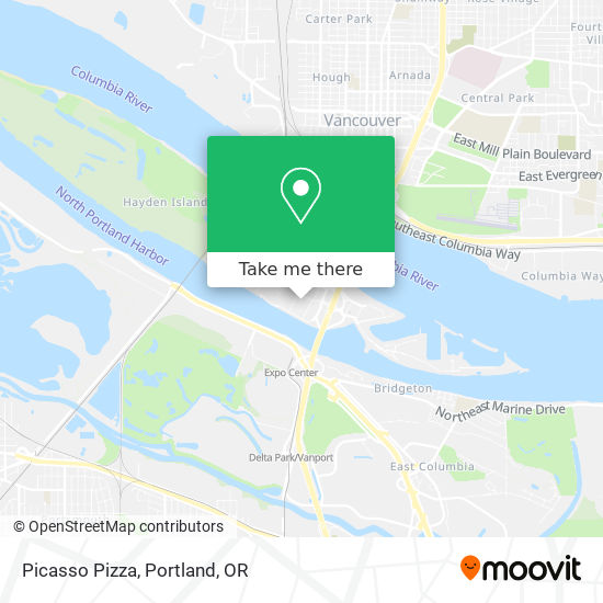 Picasso Pizza map