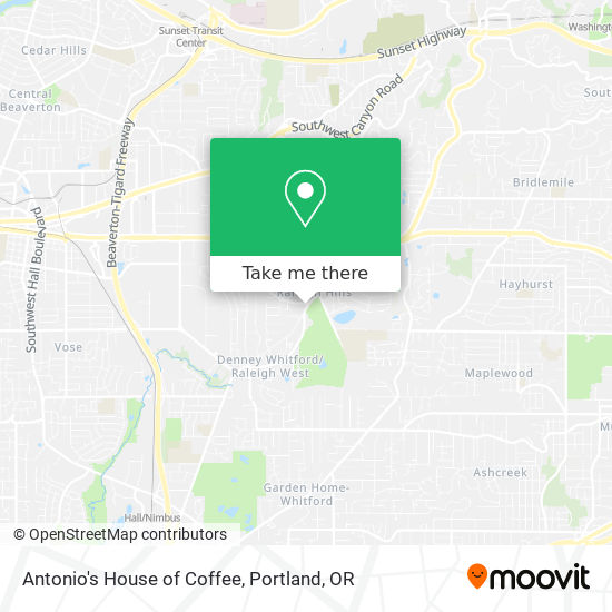 Antonio's House of Coffee map