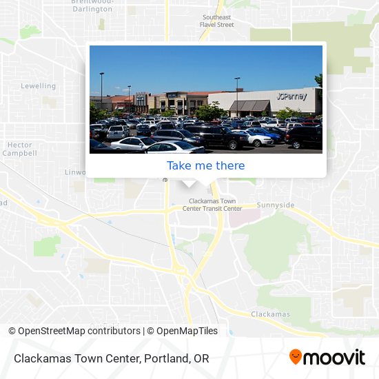 Clackamas Town Center map