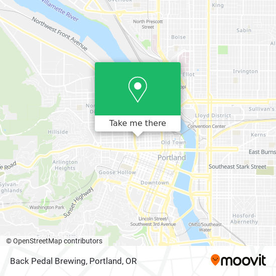 Back Pedal Brewing map