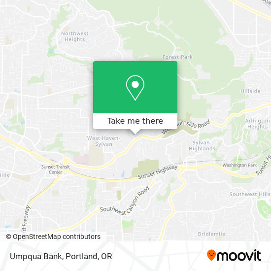 Mapa de Umpqua Bank