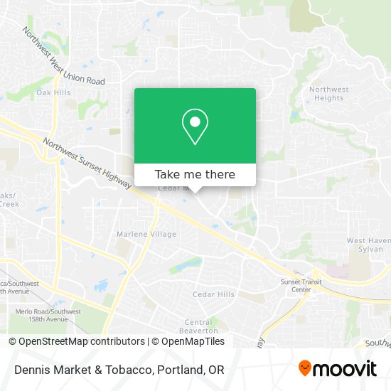 Mapa de Dennis Market & Tobacco