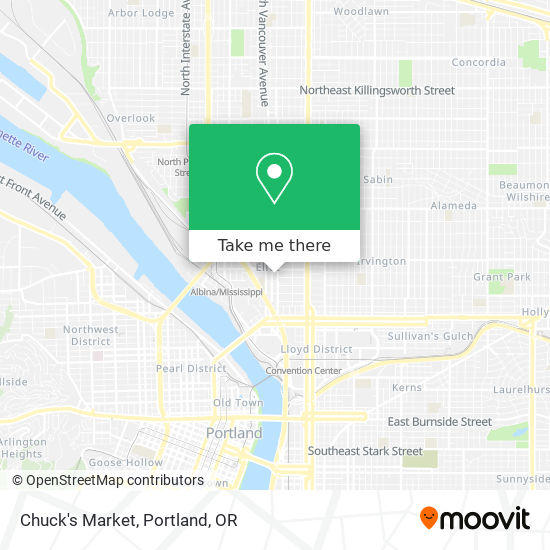 Mapa de Chuck's Market